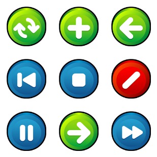 Button icon sets preview