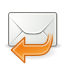 response, letter, gnome, envelop, sender, email, reply, mail, message icon