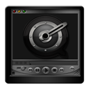 Black, Player, Quicktime icon
