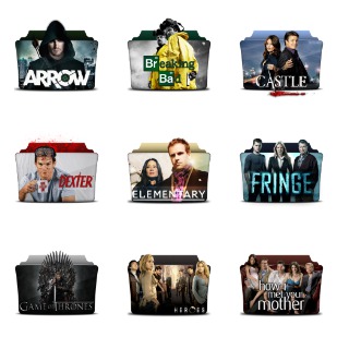 TV Series Folder icon sets preview