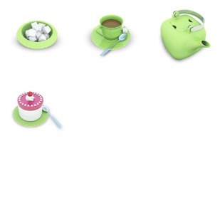 Tea Party icon sets preview