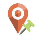 pin, push, location icon