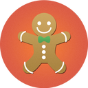 cookies, christmas, cake, food icon