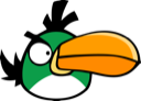 green bird, angry birds icon