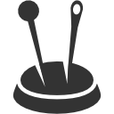 pin, cushion icon