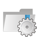 folder, settings icon