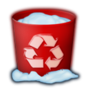 recycle bin, trash, full icon