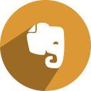 evernote, , media, network, social icon