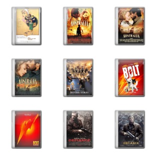 Movie DVD icon sets preview