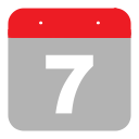seventh, event, seven, hovytech, time, schedule, calendar icon