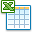 excel, table icon