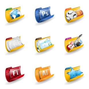 Folders icon sets preview