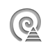 pyramid, spiral icon