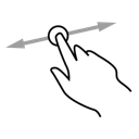 drag, finger, one, gestureworks icon