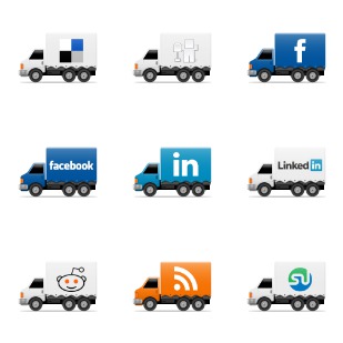 Social Trucks icon sets preview