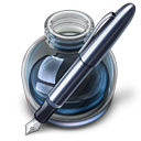 Turquoise w original pen icon