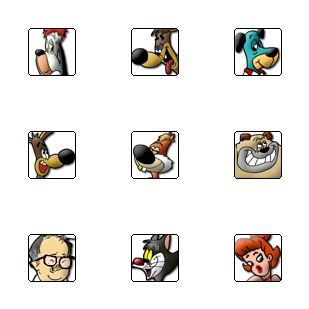 Tex Avery Cartoon icon sets preview
