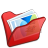mypictures, folder, red icon