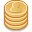 coin stack gold icon