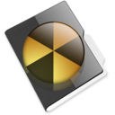 Burnable folder icon