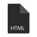 html, format, file, extension icon