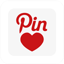 Love, Pin, Square icon