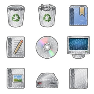 Scribble icon sets preview