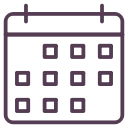 calander, date, month, numbers icon