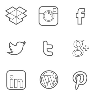 Entoni - Social Media icon sets preview