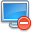 delete, monitor icon