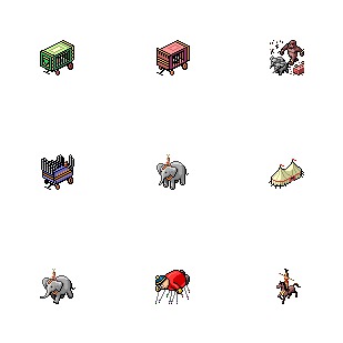 Circus Parade icon sets preview
