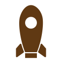 solid, space, tourism, travel, rocket icon