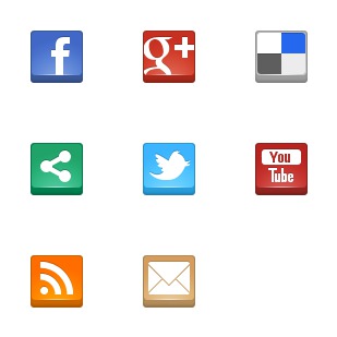 Boxy Social icon sets preview