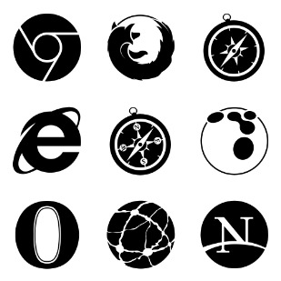 Browsers icon sets preview