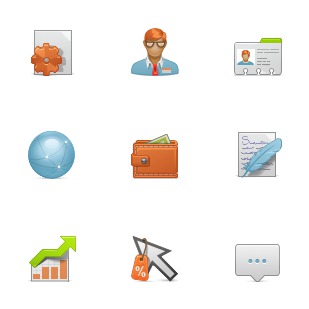 Content Management System icon sets preview