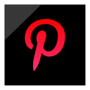 social, logo, pinterest, media icon