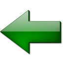 Fleche gauche vert icon