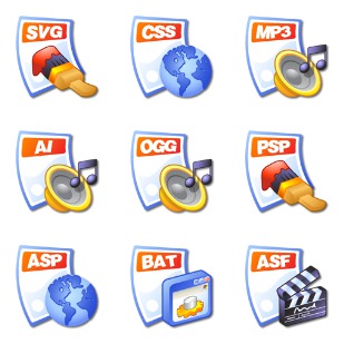 iCandy Junior File Types icon sets preview
