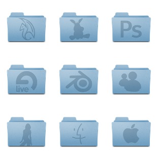 Leopard Extra Folder icon sets preview