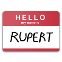 Hello, Is, My, Name, Rupert icon