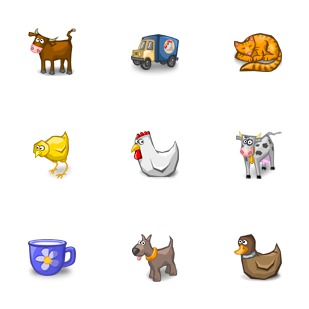 Farm icon sets preview