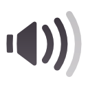 volume, audio, medium, panel icon