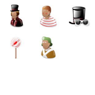 Charlie And The Chocolate Factory icon sets preview