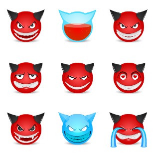 Devils icon sets preview