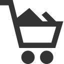 Shopping shopping cart filled icon