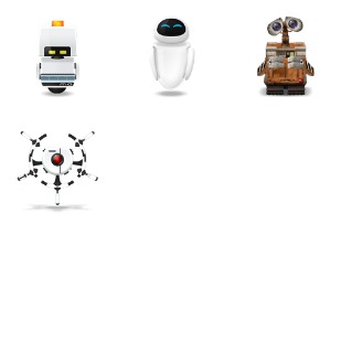 Wall E icon sets preview