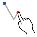 shape, stroke, left, gestureworks, tick icon
