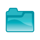 Folder cyan icon
