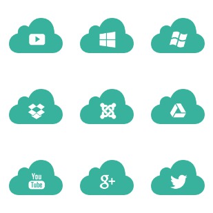Green Cloud Web version 05 - icon sets preview