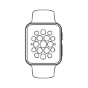 watch, iwatch, apple watch, smartphone watch, time, clock, mobile icon
